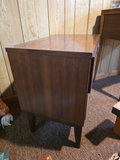Two-drawer mid-century wooden nightstand - thumbnail 6 of 7