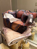 Lamb-shaped tissue box holder with bathroom accessories - thumbnail 2 of 6