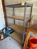 Metal four-shelf storage rack - thumbnail 3 of 5