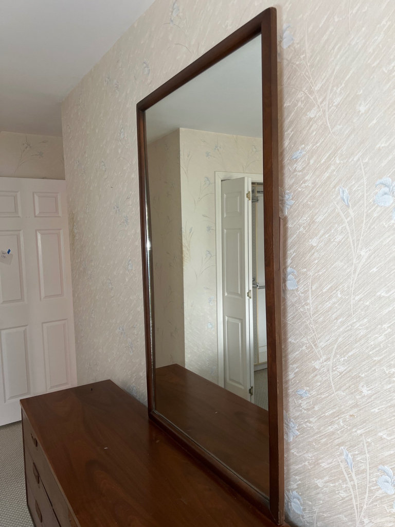 Mid-century-modern dresser with mirror - image 6 of 6