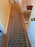 Beige patterned hallway runner rugs - thumbnail 1 of 8