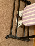 Freestanding ironing board on metal clothes rack - thumbnail 4 of 6