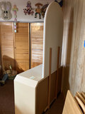 White vanity dresser with arched mirror - thumbnail 3 of 10