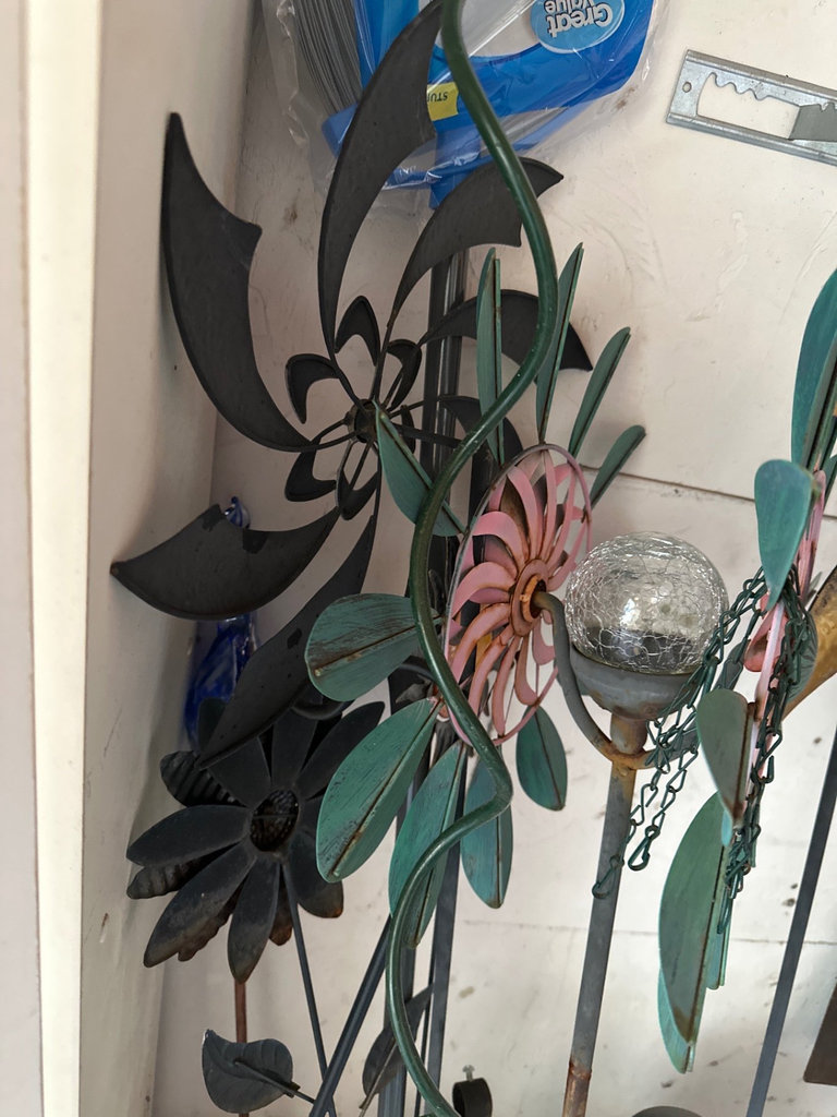 Metal garden decor, wind spinners, more  - image 3 of 6