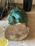 Green frog garden statue set - thumbnail 3 of 12