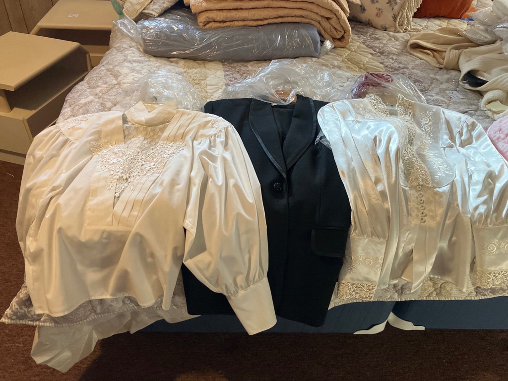 Assorted women's formal wear and outerwear - image 8 of 19