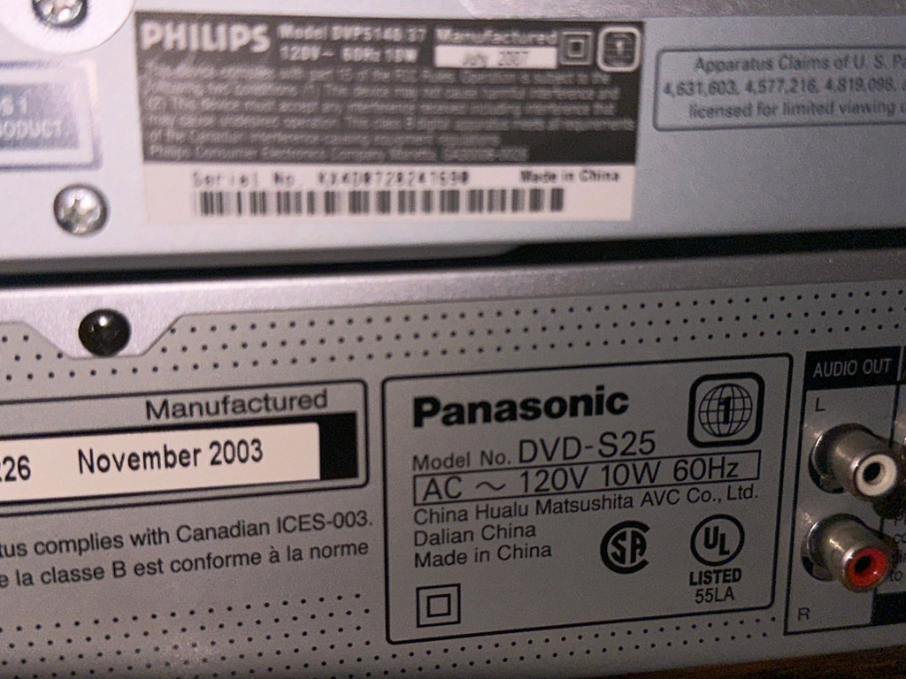 Toshiba VCR, Philips DVD/CD Player, and Panasonic DVD-S25 - image 4 of 4