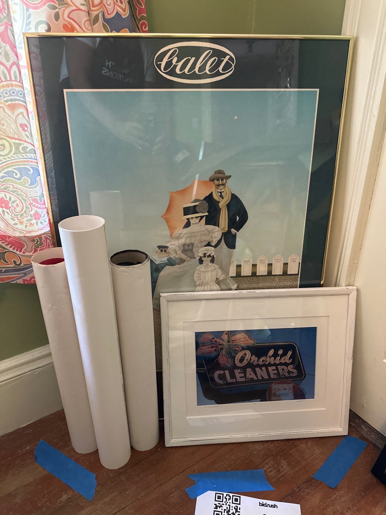 Collection of vintage posters and prints - image 1 of 10