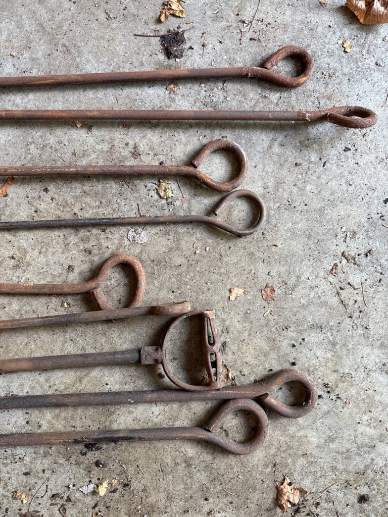 Rusty fireplace and chimney tools - image 5 of 6