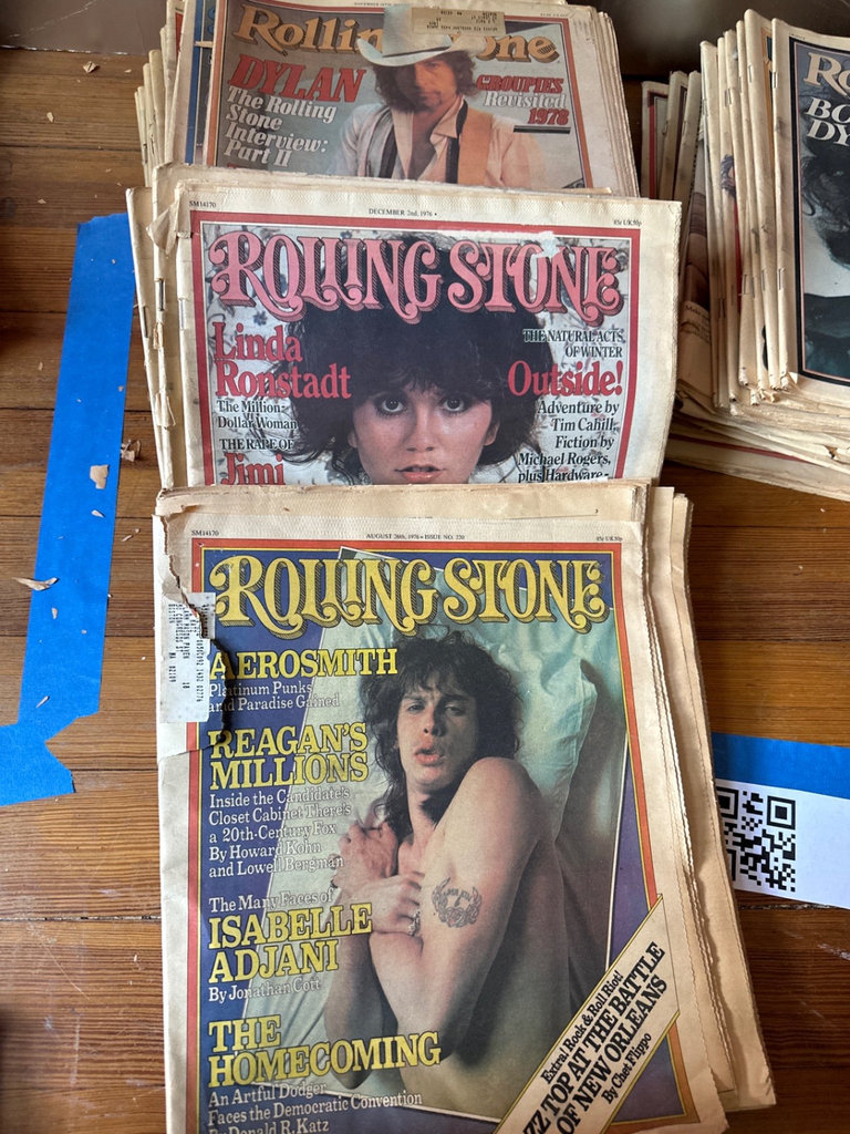 Stack of vintage Rolling Stone magazines and related periodicals - image 9 of 11