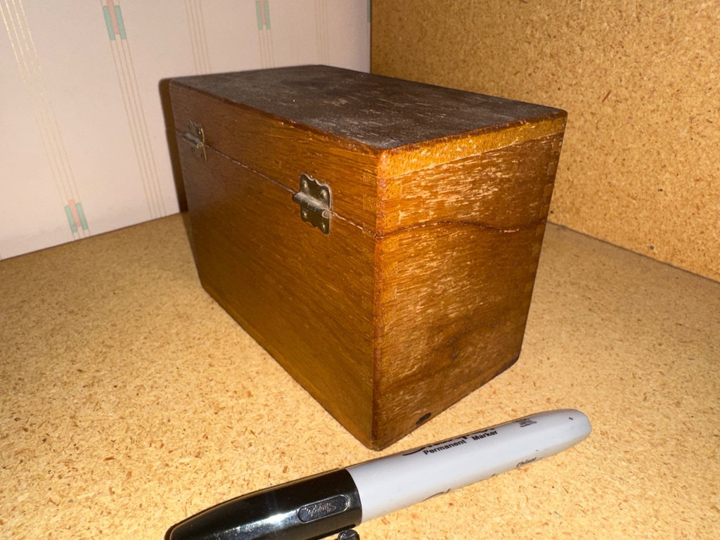 Vintage cases, wooden box, and assorted advertising items - image 7 of 9