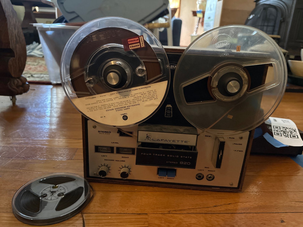 Vintage Lafayette RK-820 stereo tape deck with reels - image 1 of 6