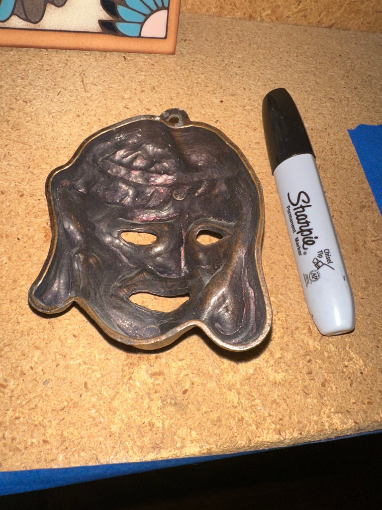 Assorted decorative tiles, ceramic bowl, mask - image 7 of 7