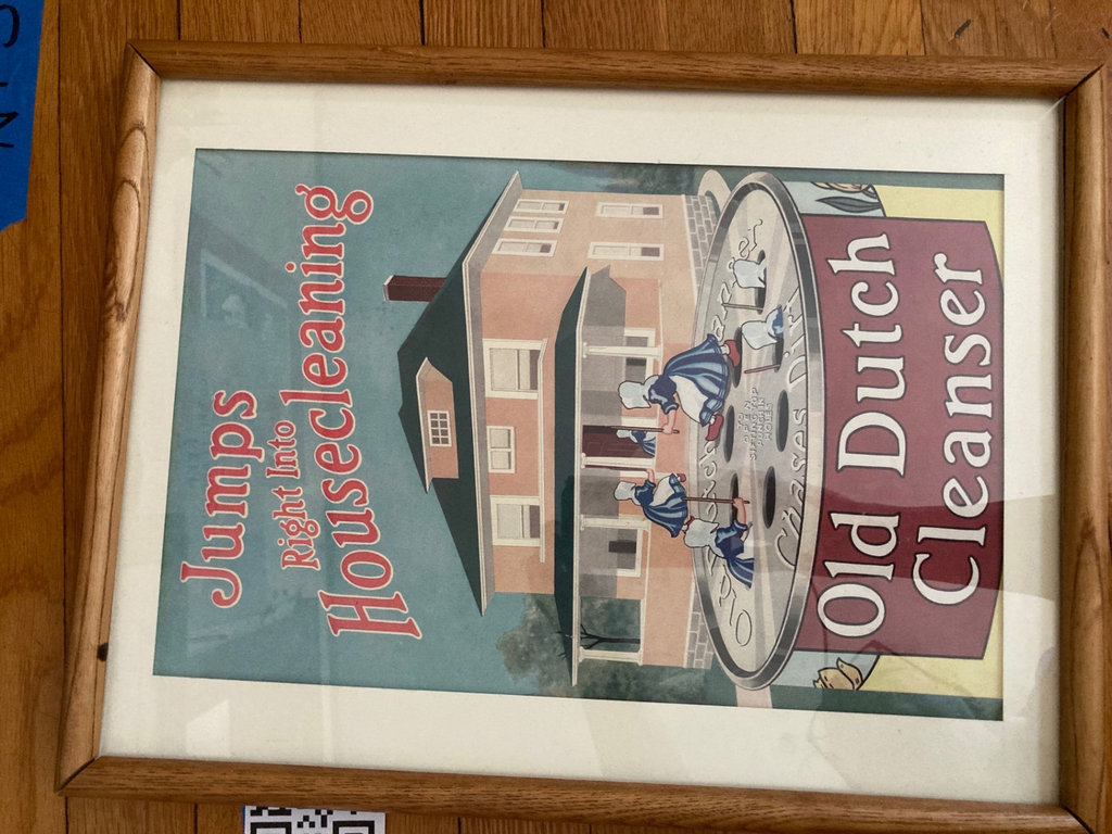 Framed vintage posters and ceramic tile - image 2 of 6