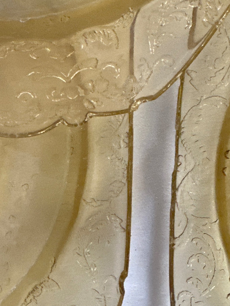 Cobalt blue glassware and amber pressed-glass plates - image 6 of 9