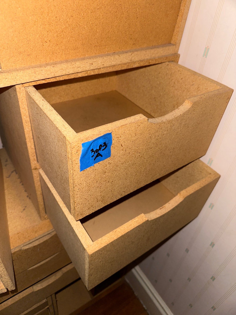 Modular OSB storage cabinet system with drawers and cubbies - image 8 of 8