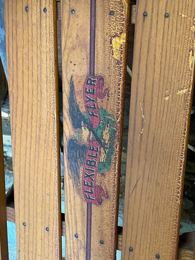 Vintage Flexible Flyer and other wooden sleds - image 2 of 8