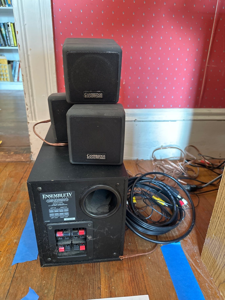 Cambridge SoundWorks Ensemble IV speaker system with subwoofer and three satellite speakers - image 1 of 5