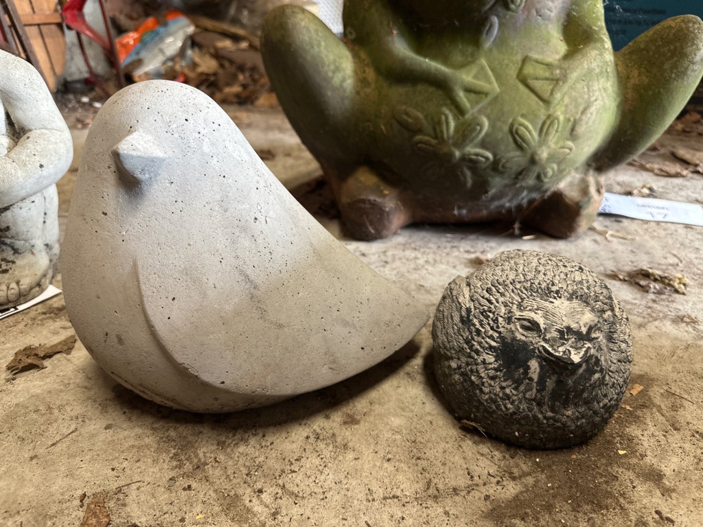 Concrete bird statues  - image 1 of 5