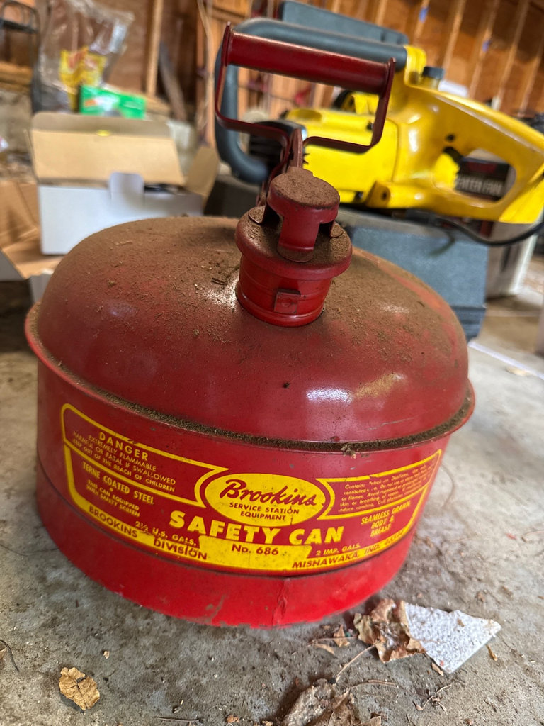 McCulloch chainsaw and Sears Craftsman belt sander with rotisserie kit and safety can - image 10 of 15