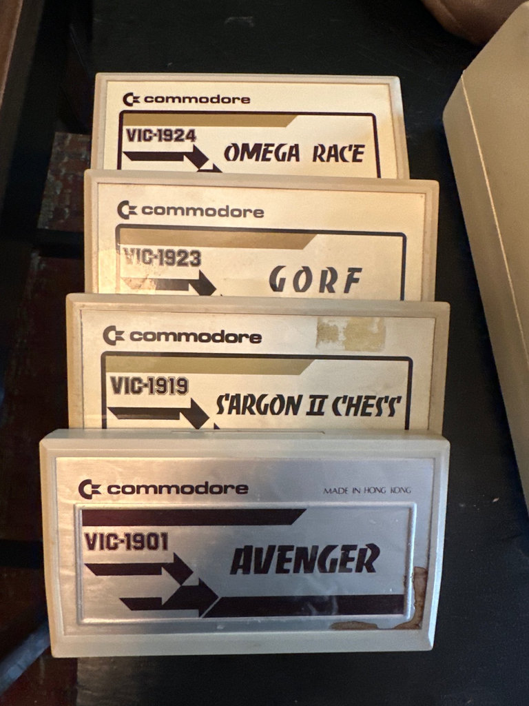 Commodore VIC-20 system with game cartridges and joystick - image 3 of 5