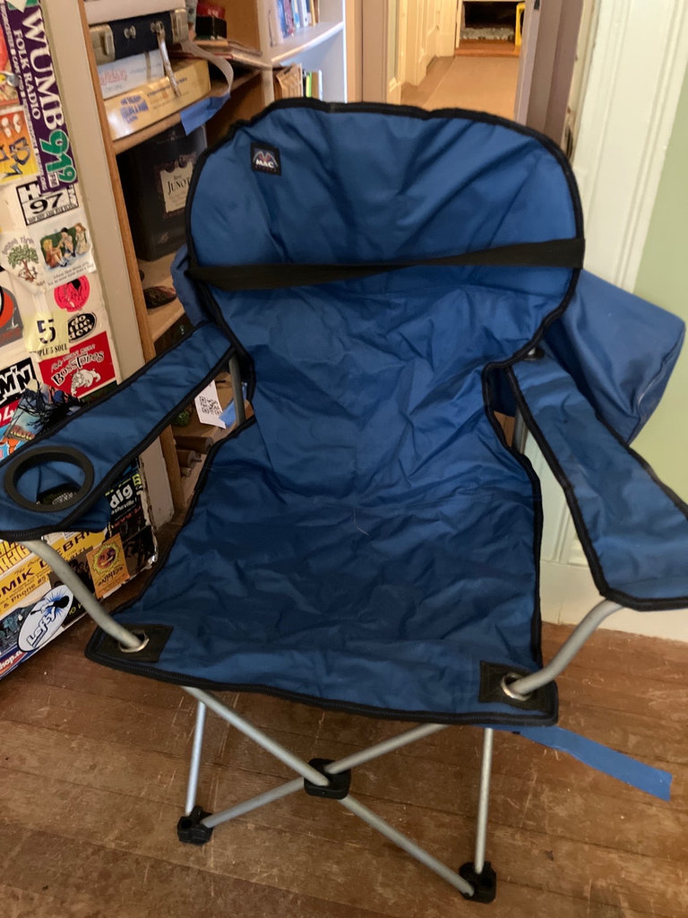 Blue MAC Sports Folding Beach Chair with SPF 50 Sun-Protection Bags - image 3 of 5
