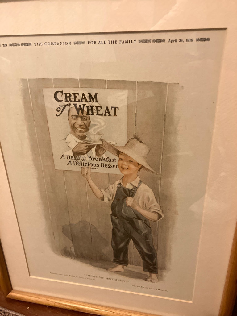 Vintage Cream of Wheat advertising posters in wood frames - image 5 of 8