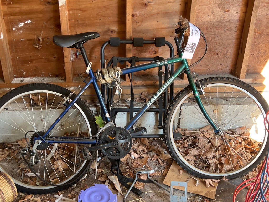 M-20 Raleigh bicycle with a Hollywood Racks rack - image 1 of 9