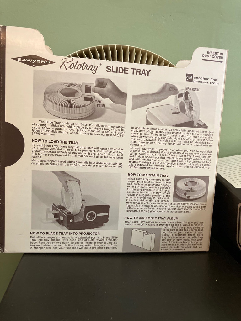 Vintage Rototray Slide Tray and Slide Storage Boxes - image 4 of 4