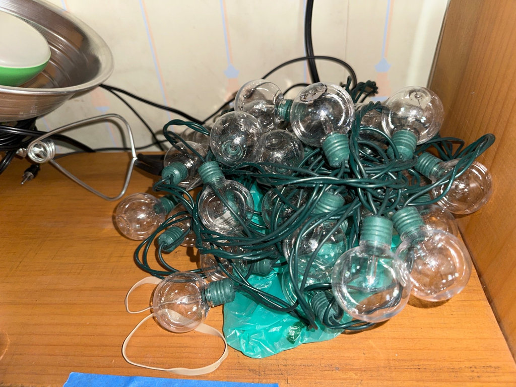Desk lamps, LED tube lights, and decorative string lights - image 5 of 5