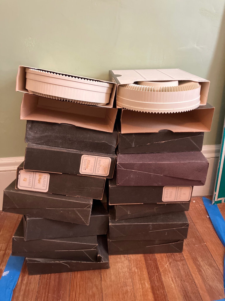 Vintage Rototray Slide Tray and Slide Storage Boxes - image 2 of 4