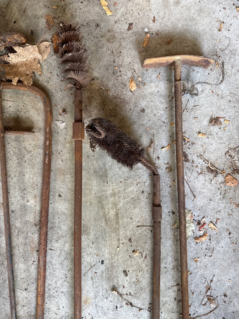 Rusty fireplace and chimney tools - image 6 of 6