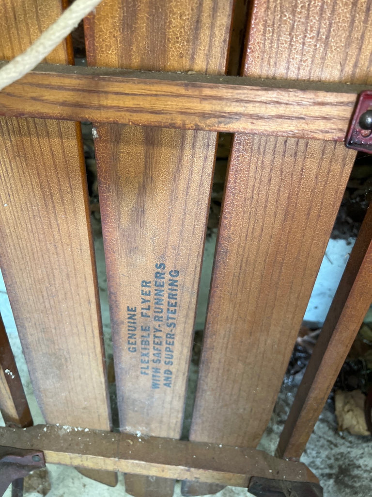Vintage Flexible Flyer and other wooden sleds - image 4 of 8