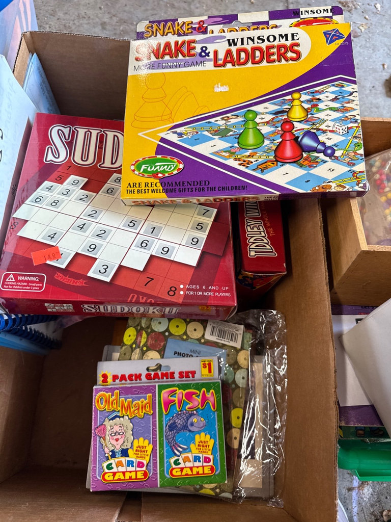 Assorted Vintage Children's Toys, Games, Books, and Craft Supplies - image 1 of 29