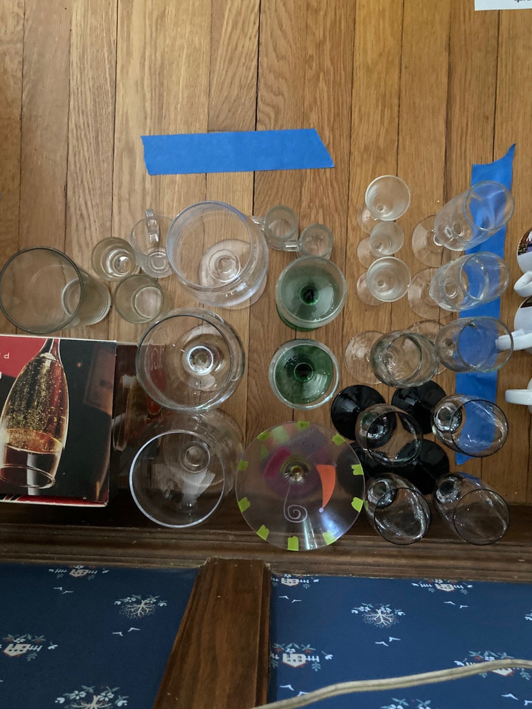 Glassware Set with Four Spirit Champagne Flutes and Stemware - image 1 of 6
