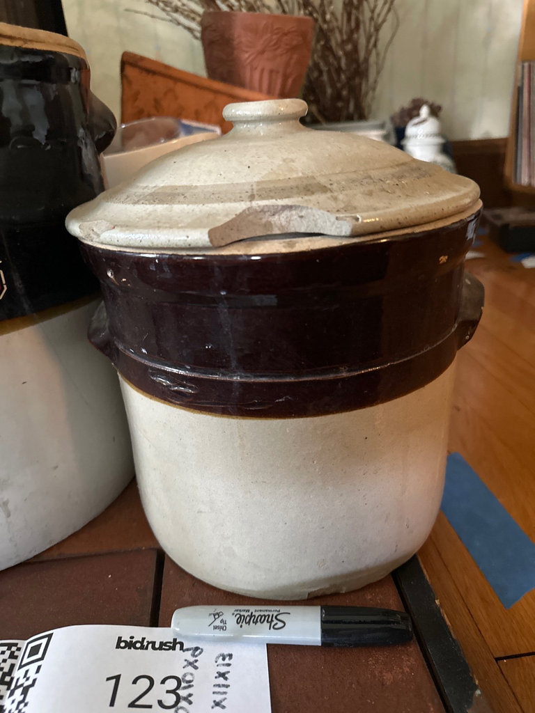 Two vintage stoneware crocks  - image 3 of 6