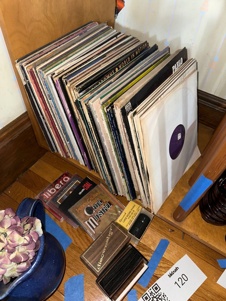 Vinyl record collection with accessories - image 1 of 5