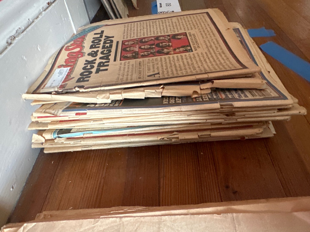 Stack of vintage Rolling Stone magazines and related periodicals - image 11 of 11