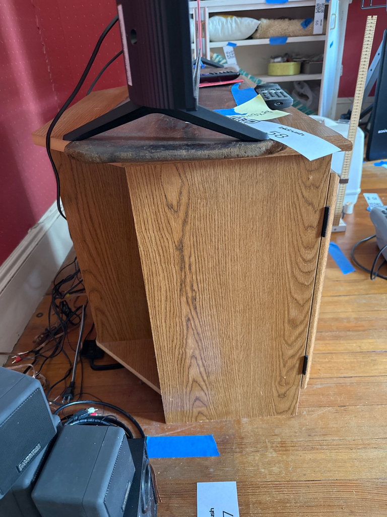 Wooden media cabinet  - image 3 of 5