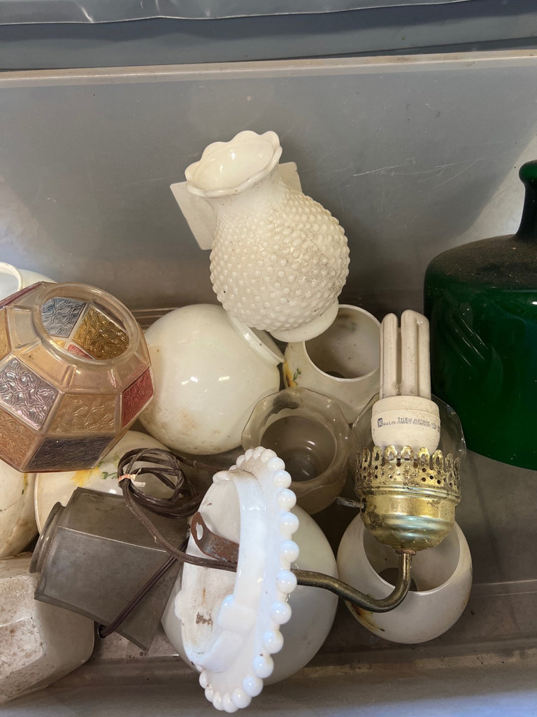 Assorted high intensity lighting and glass globes - image 3 of 8