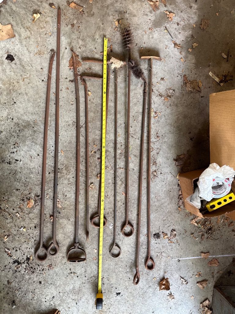 Rusty fireplace and chimney tools - image 4 of 6