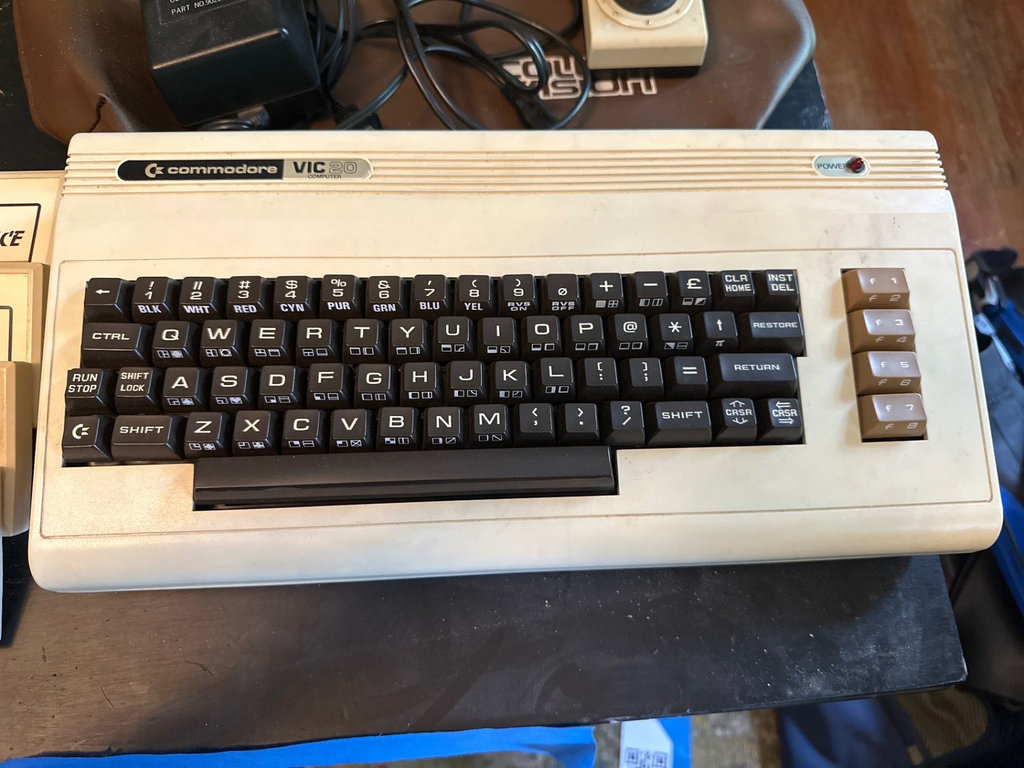 Commodore VIC-20 system with game cartridges and joystick - image 2 of 5