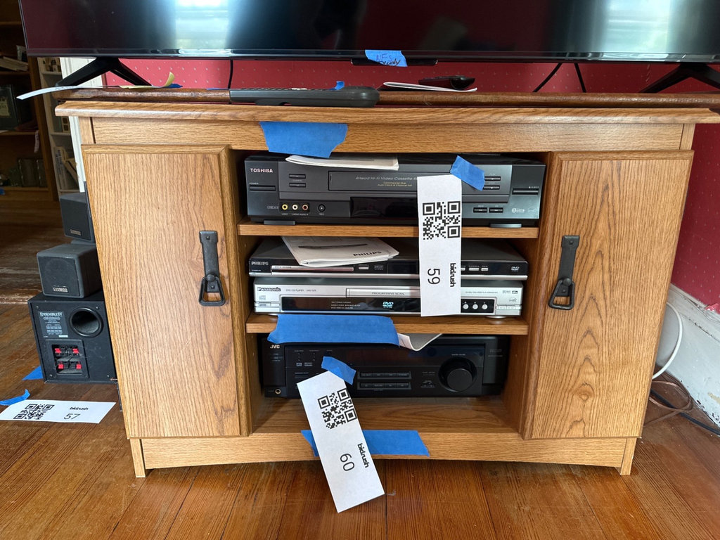 Wooden media cabinet  - image 1 of 5