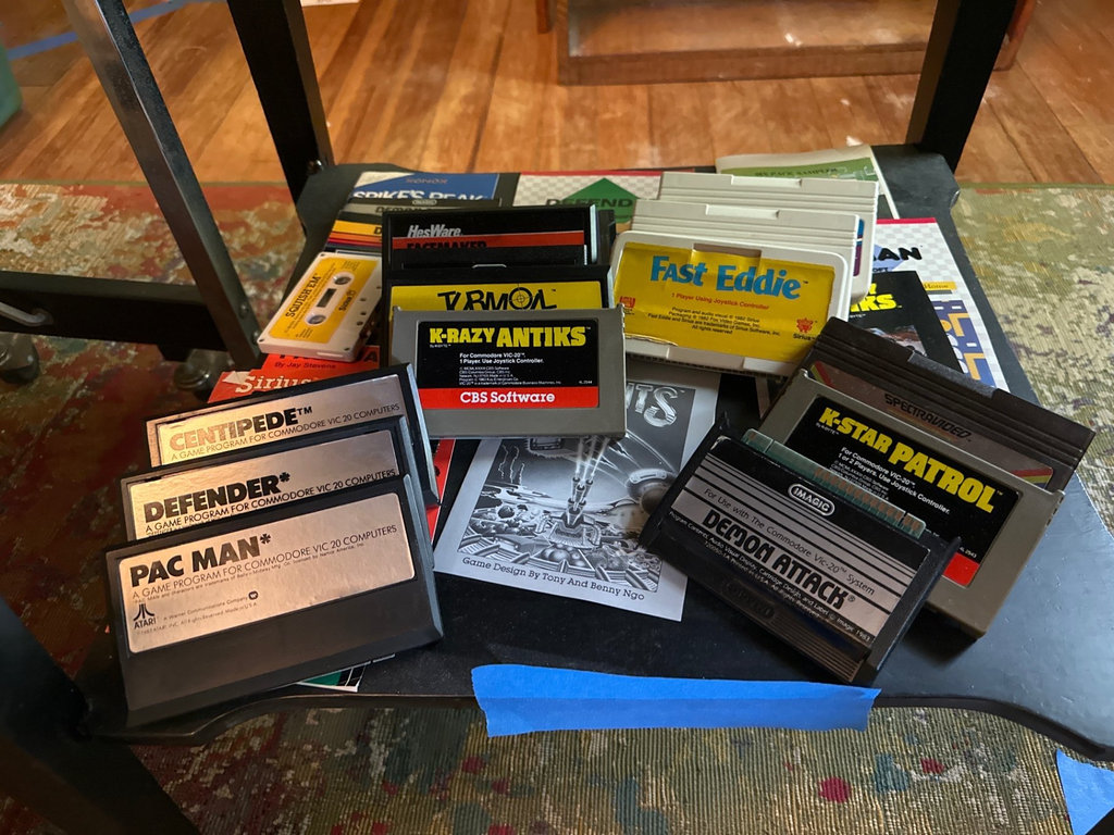 Vintage VIC-20 and Atari 2600 game cartridge collection - image 1 of 6