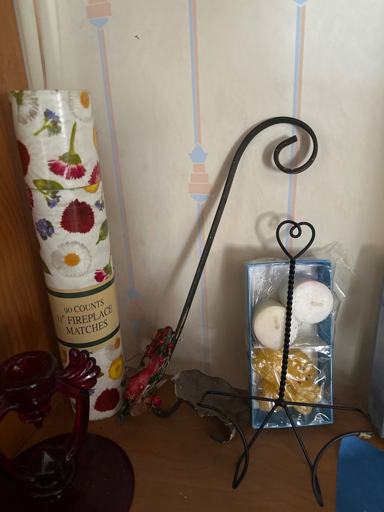 Vintage Cranberry candle holders, glass bird, more  - image 8 of 8
