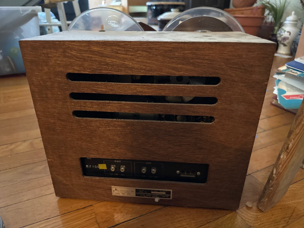 Vintage Lafayette RK-820 stereo tape deck with reels - image 3 of 6