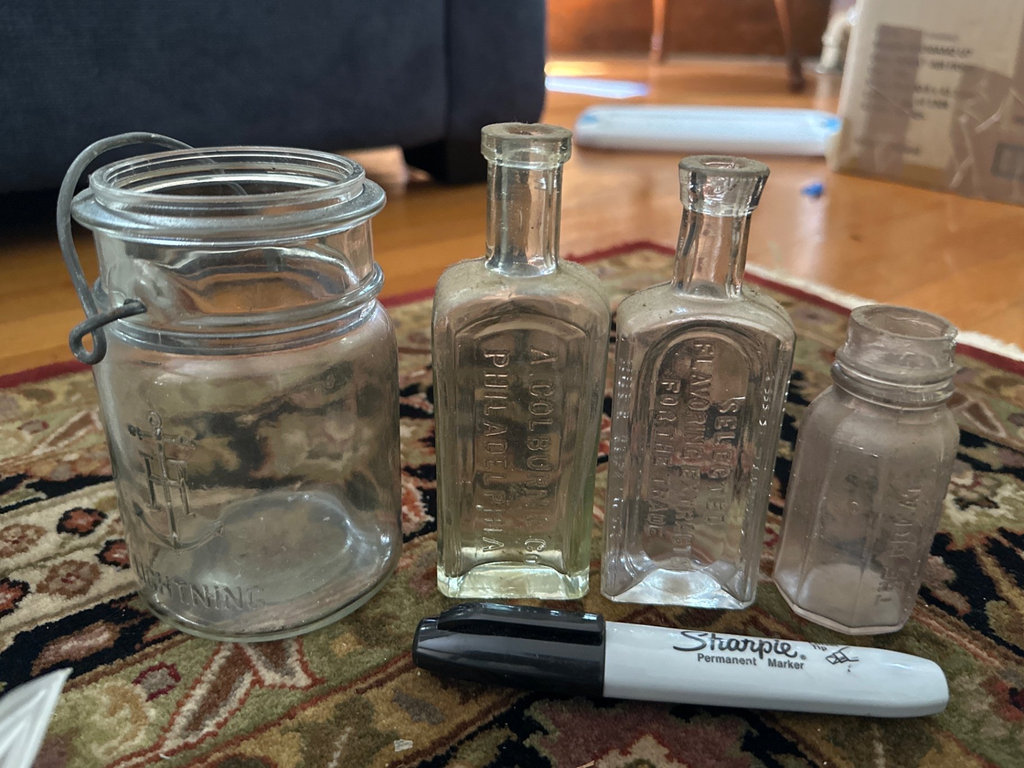 Vintage glass jars, bottles, and canning hardware - image 8 of 10