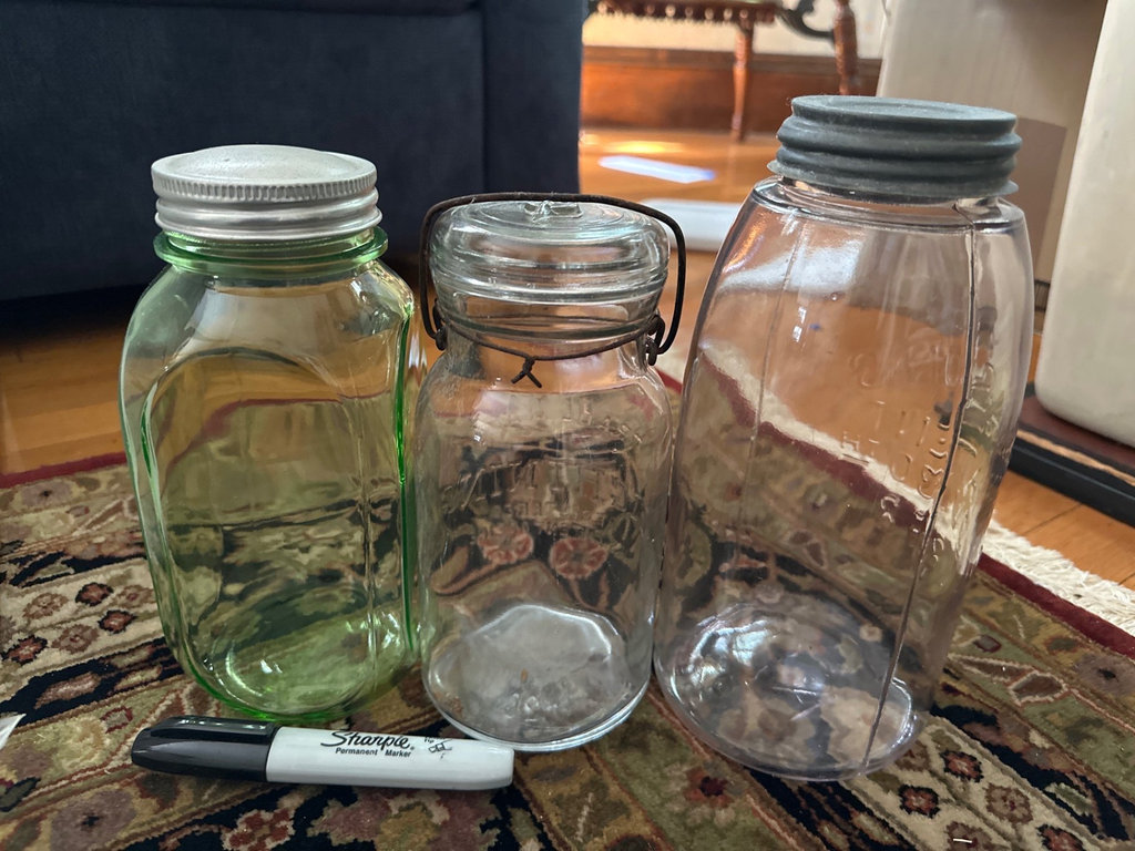 Vintage glass jars, bottles, and canning hardware - image 6 of 10