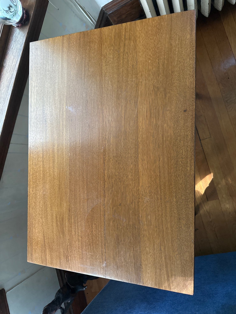 Vintage wooden table with two-tier design - image 5 of 9