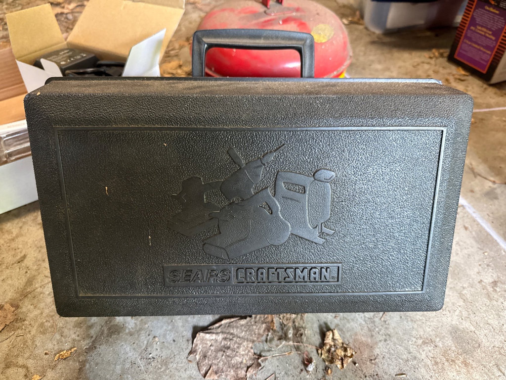 McCulloch chainsaw and Sears Craftsman belt sander with rotisserie kit and safety can - image 3 of 15